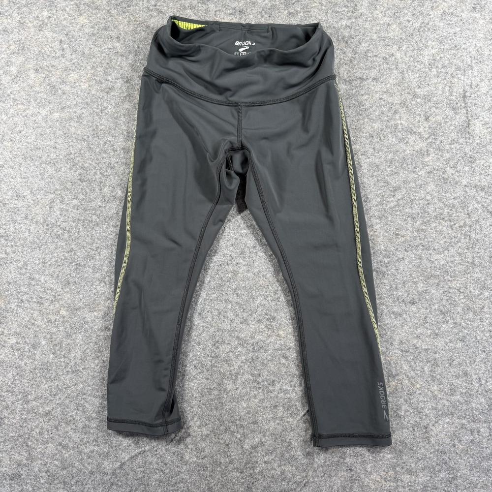 Brooks Yoga Pants Womens XS Black Athletic Running Tight Leggings High Waist